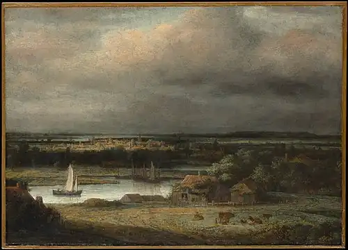 Paysage avec rivière, 1648-49Metropolitan