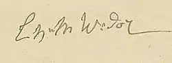 signature de Charles-Marie Widor