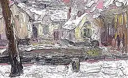 Vue sur Bijlokekai, Gand (1898)