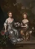 Portrait d'Henrietta et Mary Hyde . c. 1683
