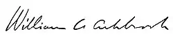 signature de William A. Ashbrook