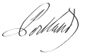 Signature de William Cavendish-Bentinck