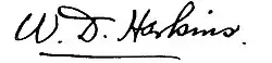 signature de William Draper Harkins