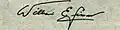 Signature de William Simon