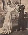 Avec Selene Johnson, dans Le Mari de l'Indienne (1905)