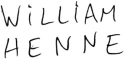 signature de William Henne