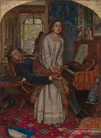 William Holman Hunt, L'Éveil de la conscience, 1853.