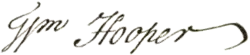 signature de William Hooper