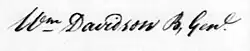 signature de William Lee Davidson