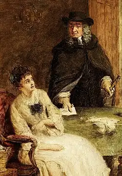 Jonathan Swift et Vanessa, par William Powell Frith (1881).