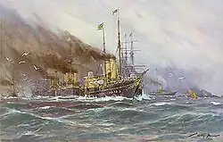 Le SMY Hohenzollern I en 1888