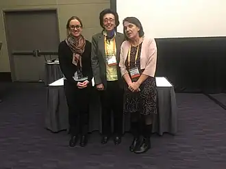 Photographie réalisée après le discours de remise de prix à Boston.