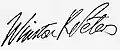 Signature de Winston Peters