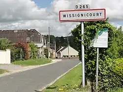 Entrée de Wissignicourt.