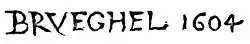 signature de Jan Brueghel l'Ancien
