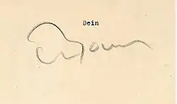 signature de Wolfgang Bauer