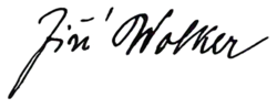 Signature de Jiří Wolker