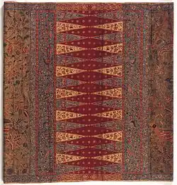 Motif Pasung ou pucuk rebung des années 1800.