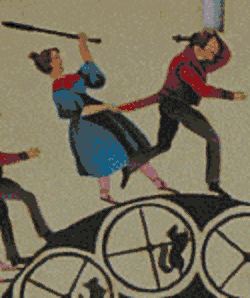 Gros plan de l'animation précédente.