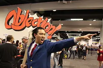 Cosplay de Phoenix Wright à la WonderCon 2015, à Anaheim (États-Unis).