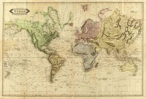Carte du monde par Daniel Lizars (1831).