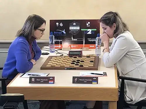 Darya Tkachenko et Viktoria Motritchko.