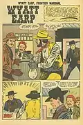première page de l'histoire The No-Gun Man publiée dans Wyatt Earp, Frontier Marshall numéro 20 par Charlton Comics
