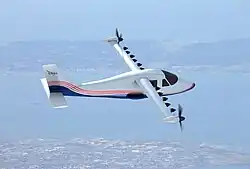 Vue d'artiste de l'avion en vol.