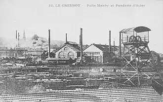 Les usines Schneider au Creusot (sidérurgie et construction méncanique).
