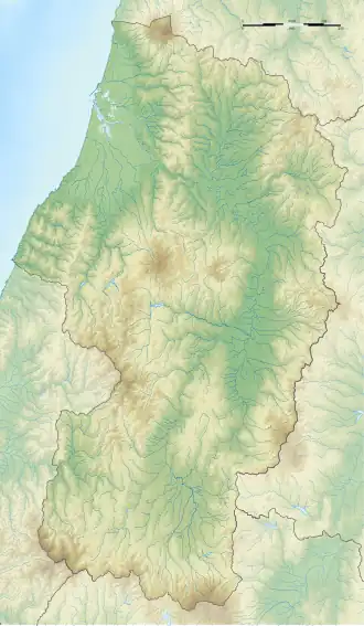 Voir sur la carte topographique de la préfecture de Yamagata