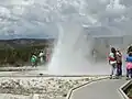 Sawmill Geyser le 5 juillet 2010.
