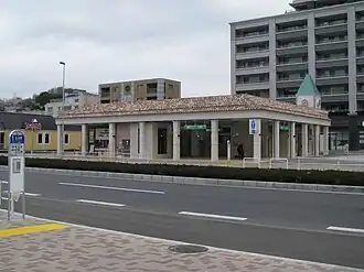 Vue extérieure de la station