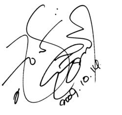 signature d'Yoon Eun-hye