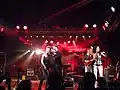 Yoso et les chanteuses du groupe A-Side de première partie