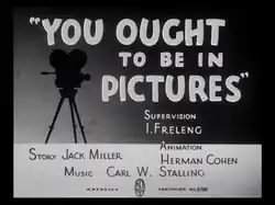 Description de l'image You Ought to Be in Pictures title card.png.