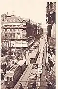 Tramways rue Alsace-Lorraine, dans les années 1930