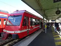 TER sur la relation Saint-Gervais – Chamonix.