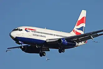 Le Boeing 737-200 impliqué dans l'accident, avant son rachat.