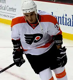 Photographie d'un joueur de hockey