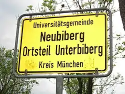 Pancarte de Neubiberg
