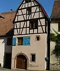 Ancien fournil communal (1490).Village sur la route des vins d'Alsace.