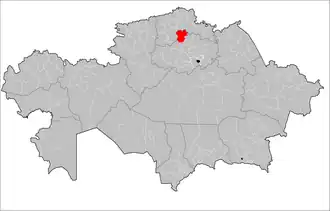 Localisation de District de Zerendi