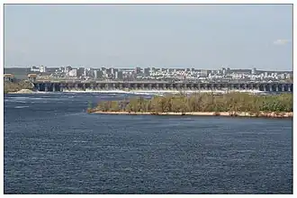 Barrage de Zhiguli-Kouybichev sur la Volga, en 2009