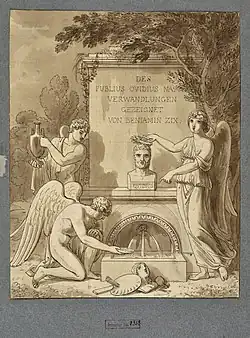 Benjamin Zix, projet d'illustration pour lesMétamorphoses d'Ovide.