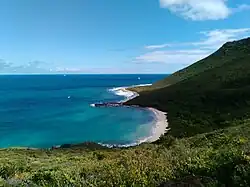 Zone est de Saint-Martin face atlantique.