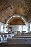 Vue intérieure de l'église de Zweisimmen.