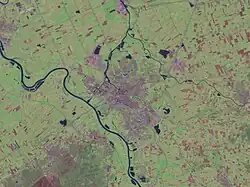 Vue satellite de Zwolle.
