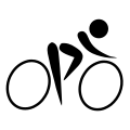 Description de l'image Cycling (road) pictogram.svg.