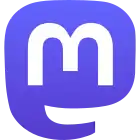 Description de l'image Mastodon logotype (simple) new hue.svg.