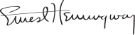 Signature de Ernest Hemingway